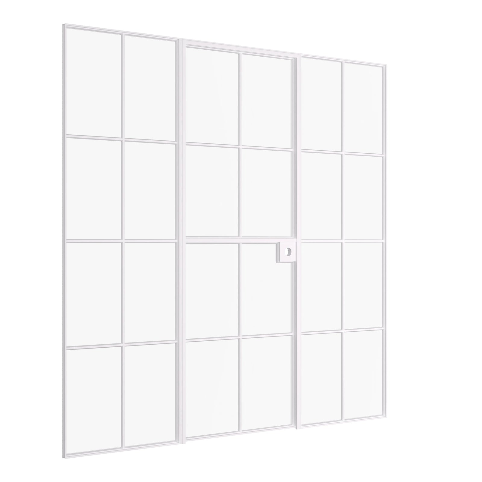 Pinkys Air 5 interior steel door, single, flat, Dutch, with side windows, closed