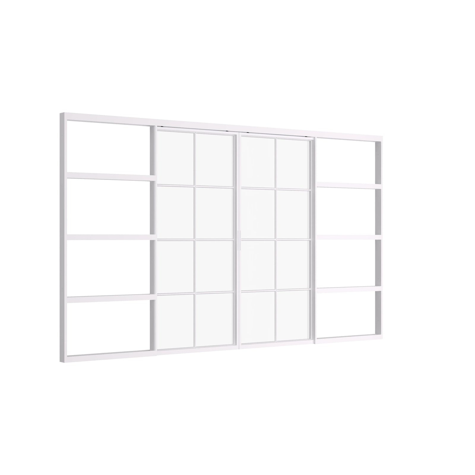 Pinkys Air 5 interior steel door, double, flat, sliding, pocket, top-track, closed