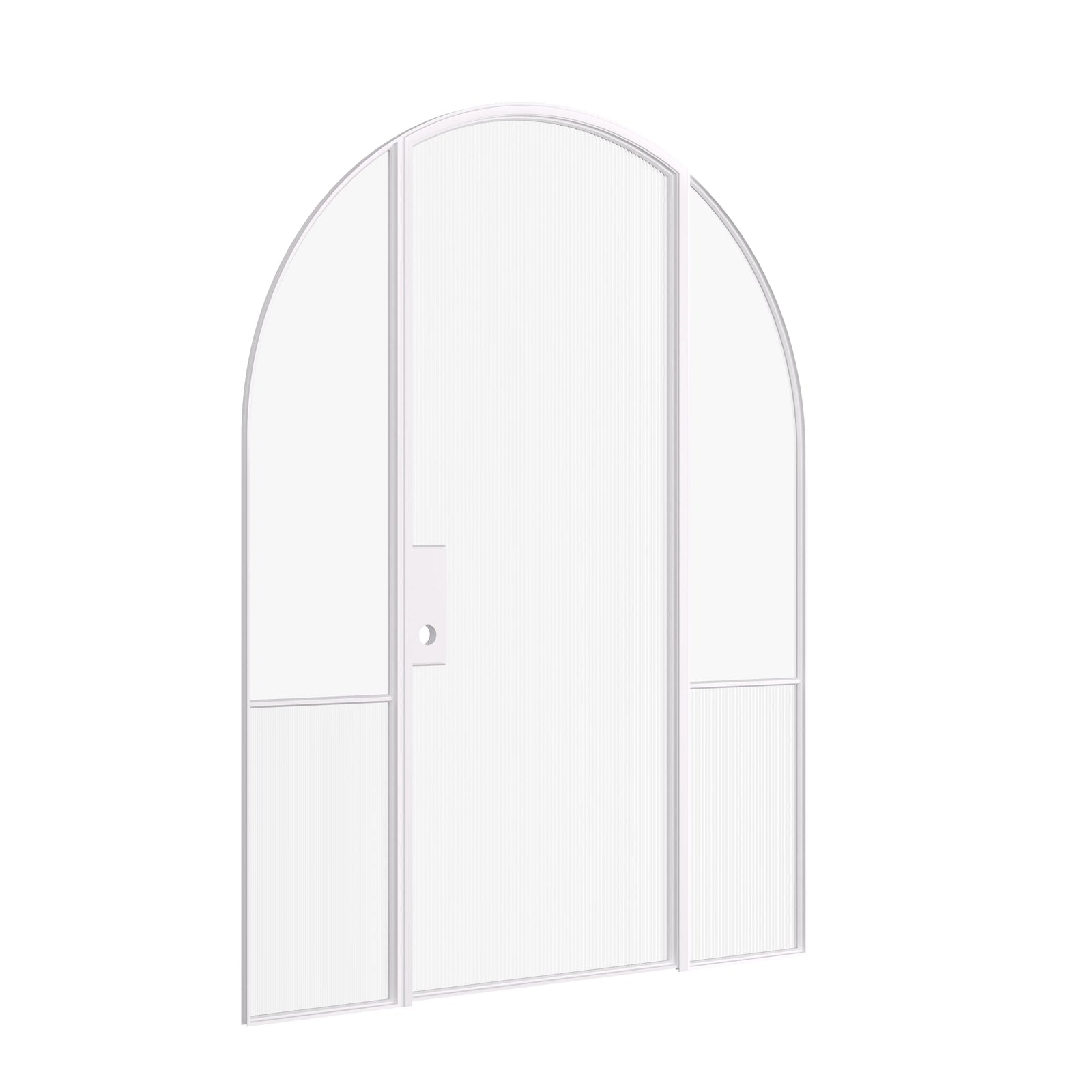 Pinkys Air Grand interior steel door, single, full arch, with side windows, closed