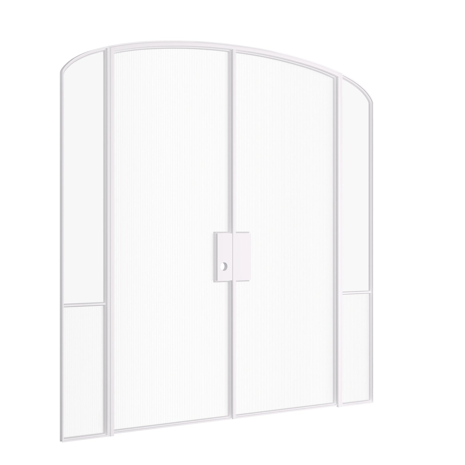 Pinkys Air Grand interior steel door, double, mini arch, with side windows, closed