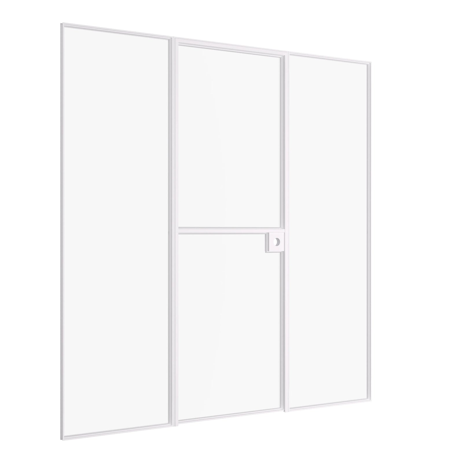 Pinkys Air Lite interior steel door, single, flat, Dutch, with side windows, closed