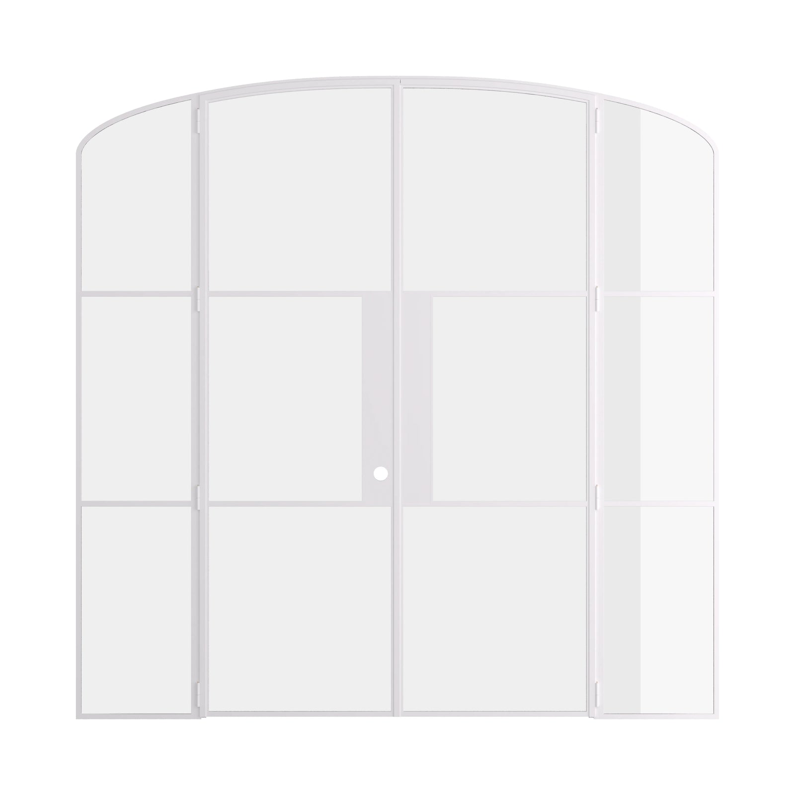 Pinkys Air 4 interior steel door, double, mini arch, with side windows, closed