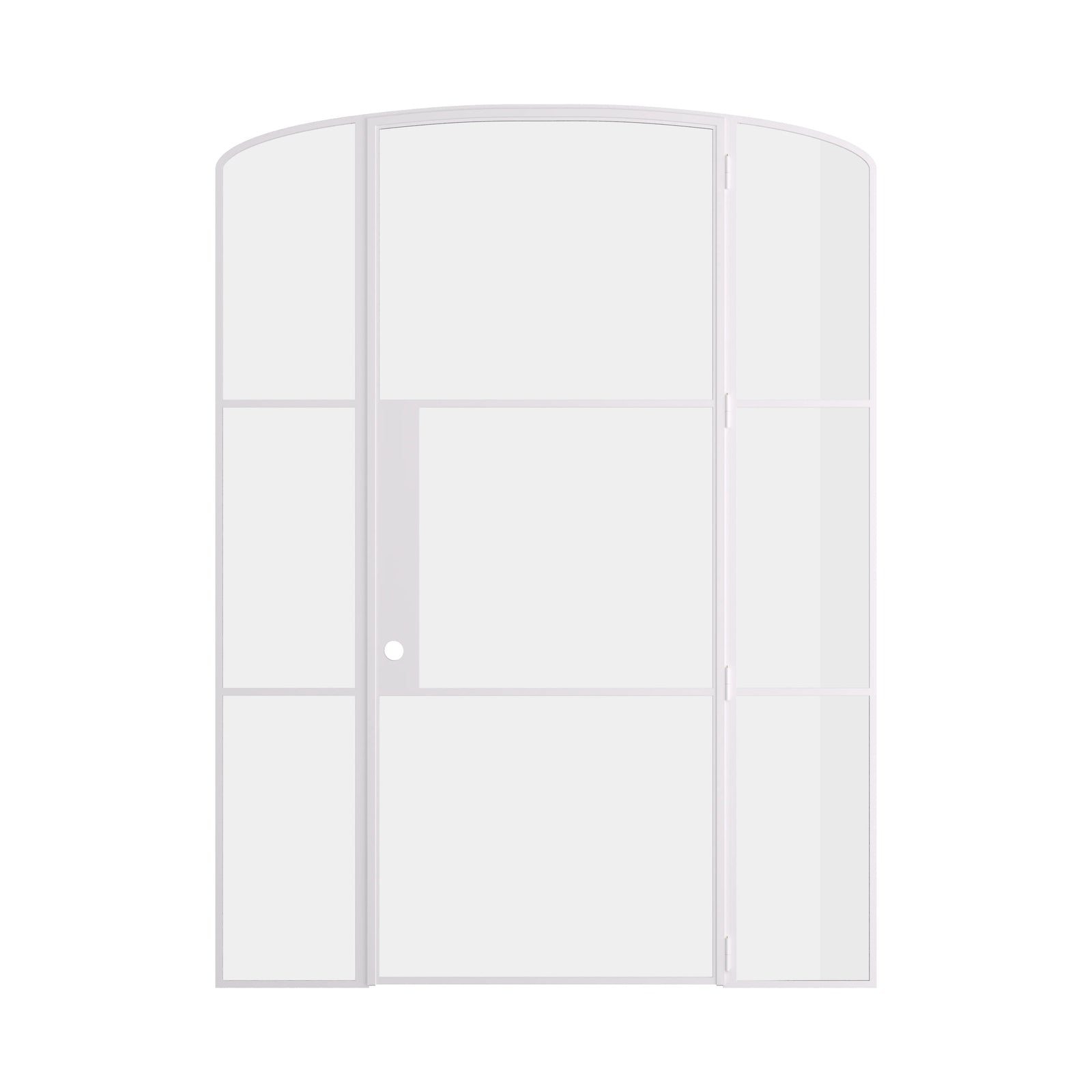 Pinkys Air 4 interior steel door, single, mini arch, with side windows, closed