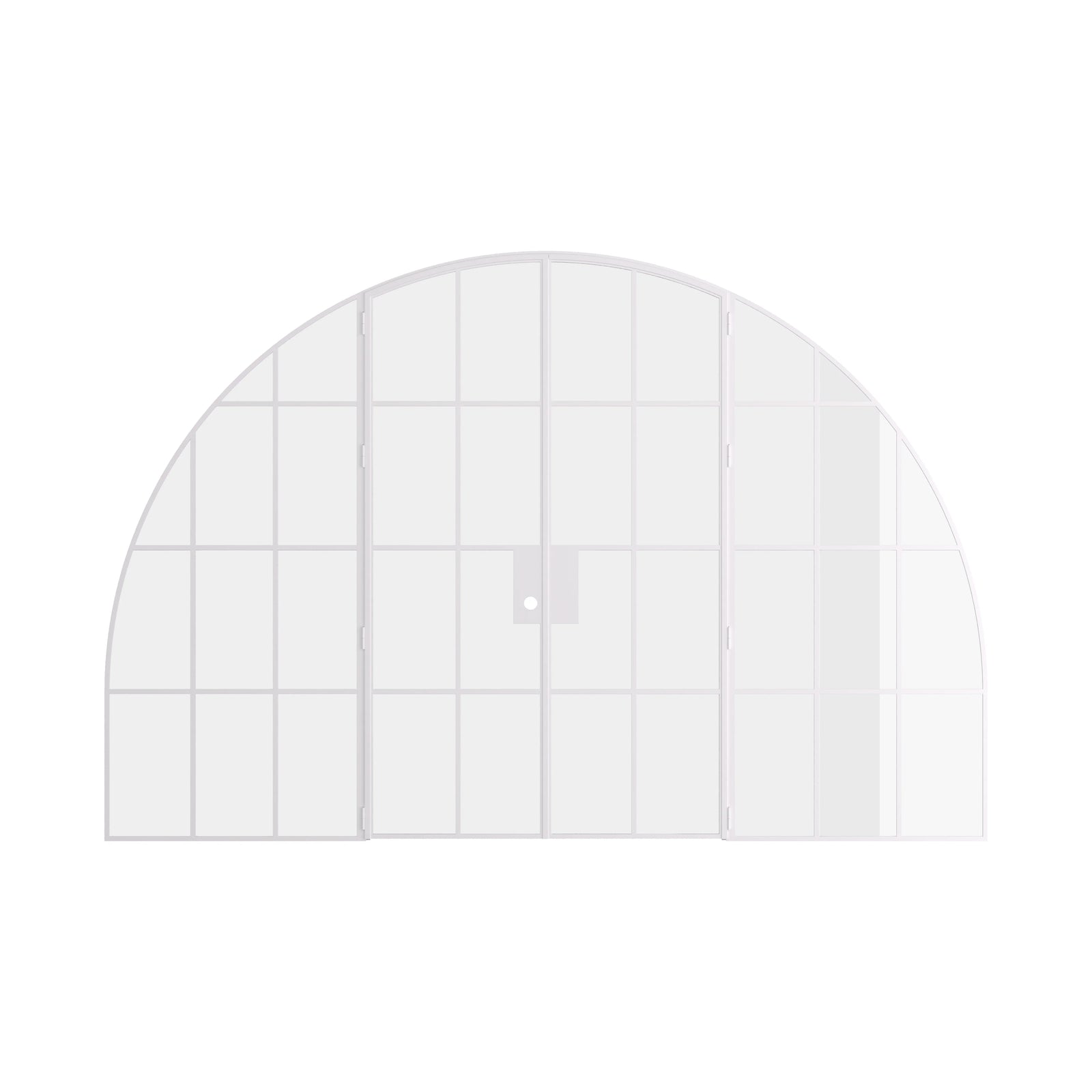 Pinkys Air 5 interior steel door, double, arch, with side windows, closed