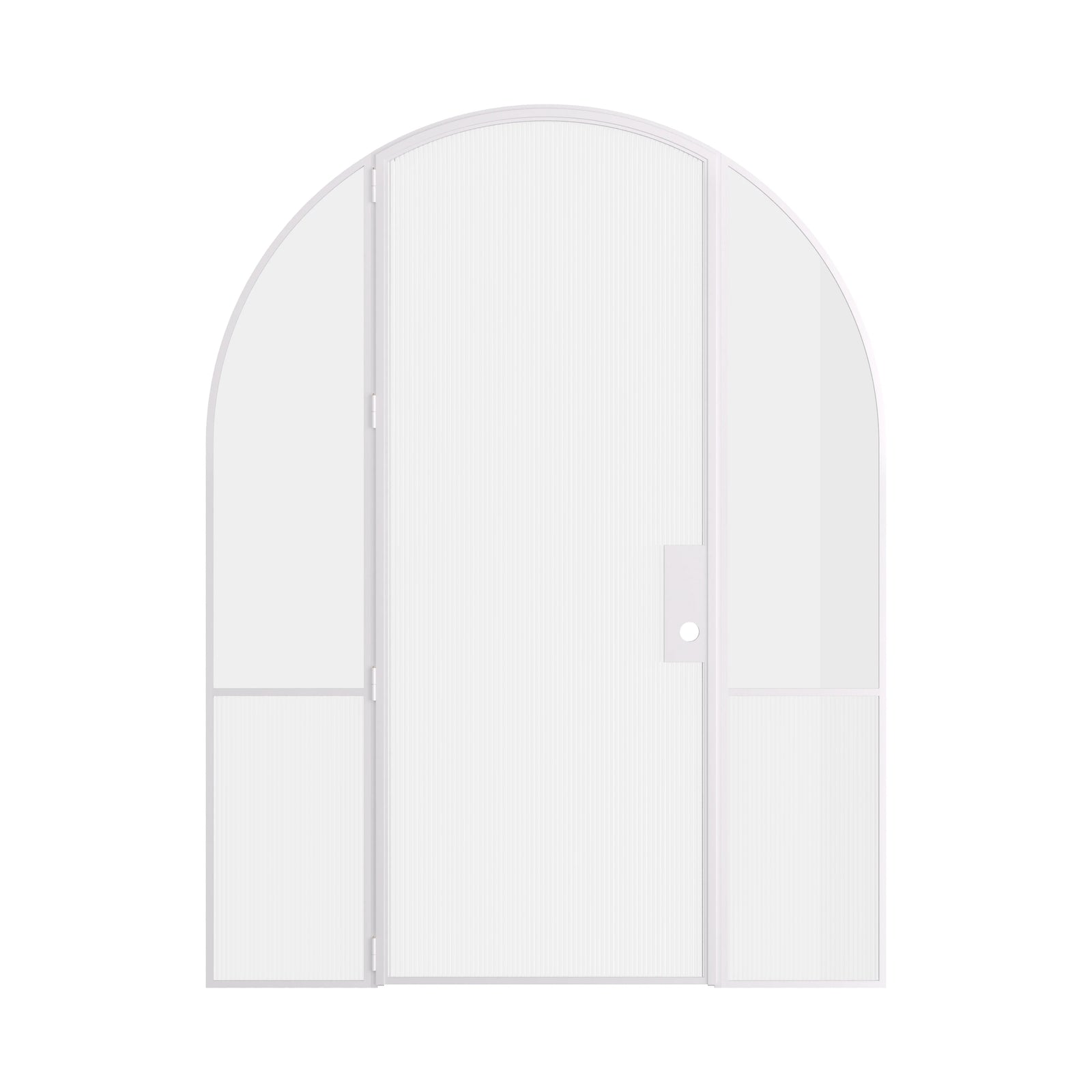 Pinkys Air Grand interior steel door, single, full arch, with side windows, closed