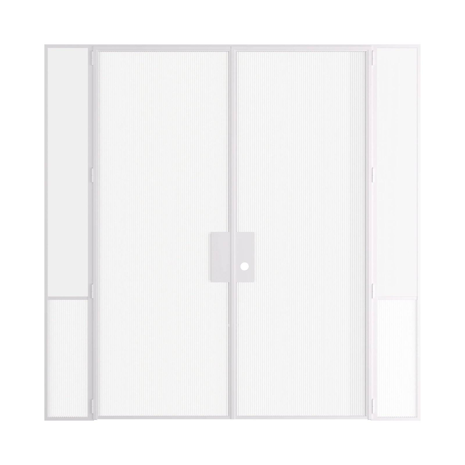 Pinkys Air Grand interior steel door, double, flat, with side windows, closed