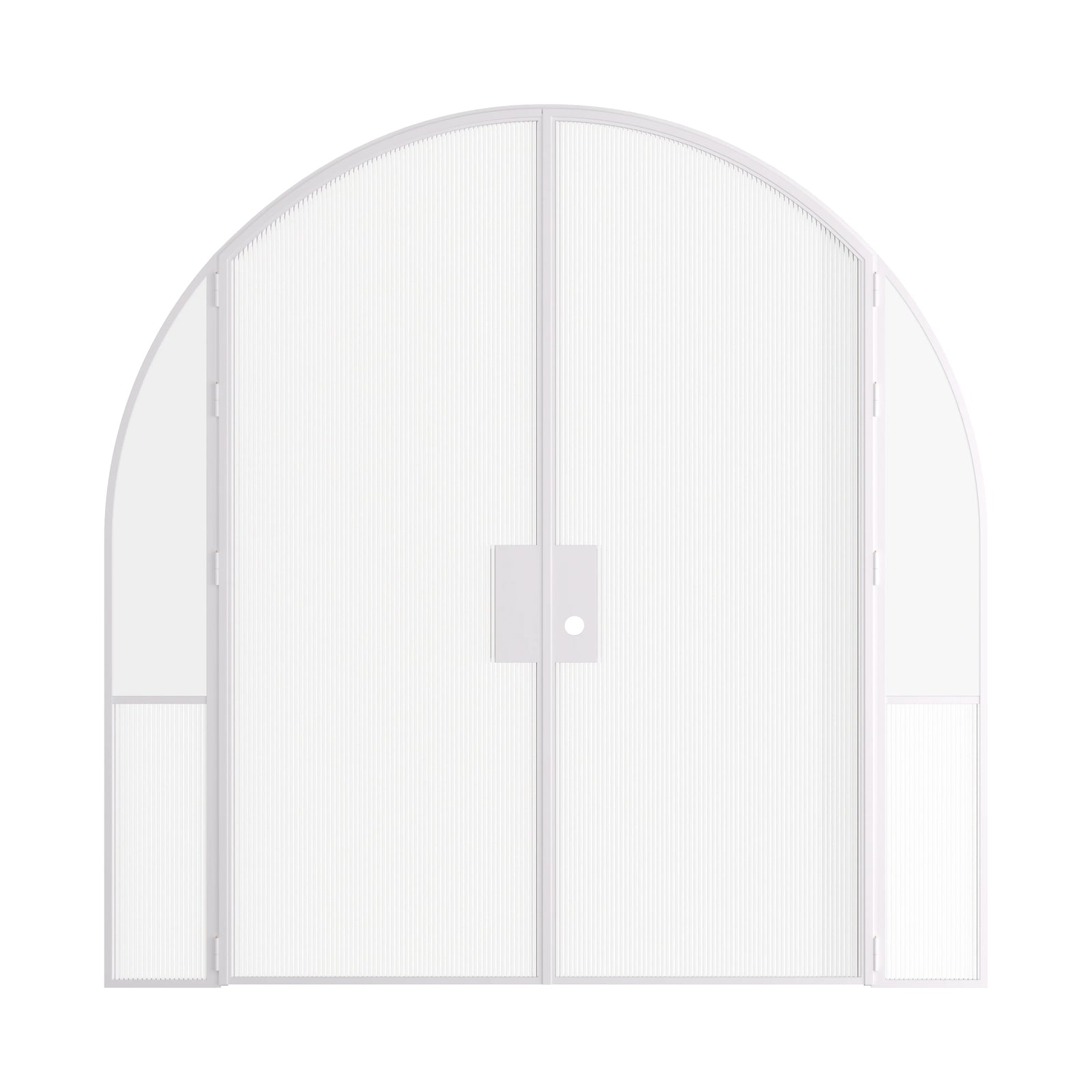 Pinkys Air Grand interior steel door, double, full arch, with side windows, closed