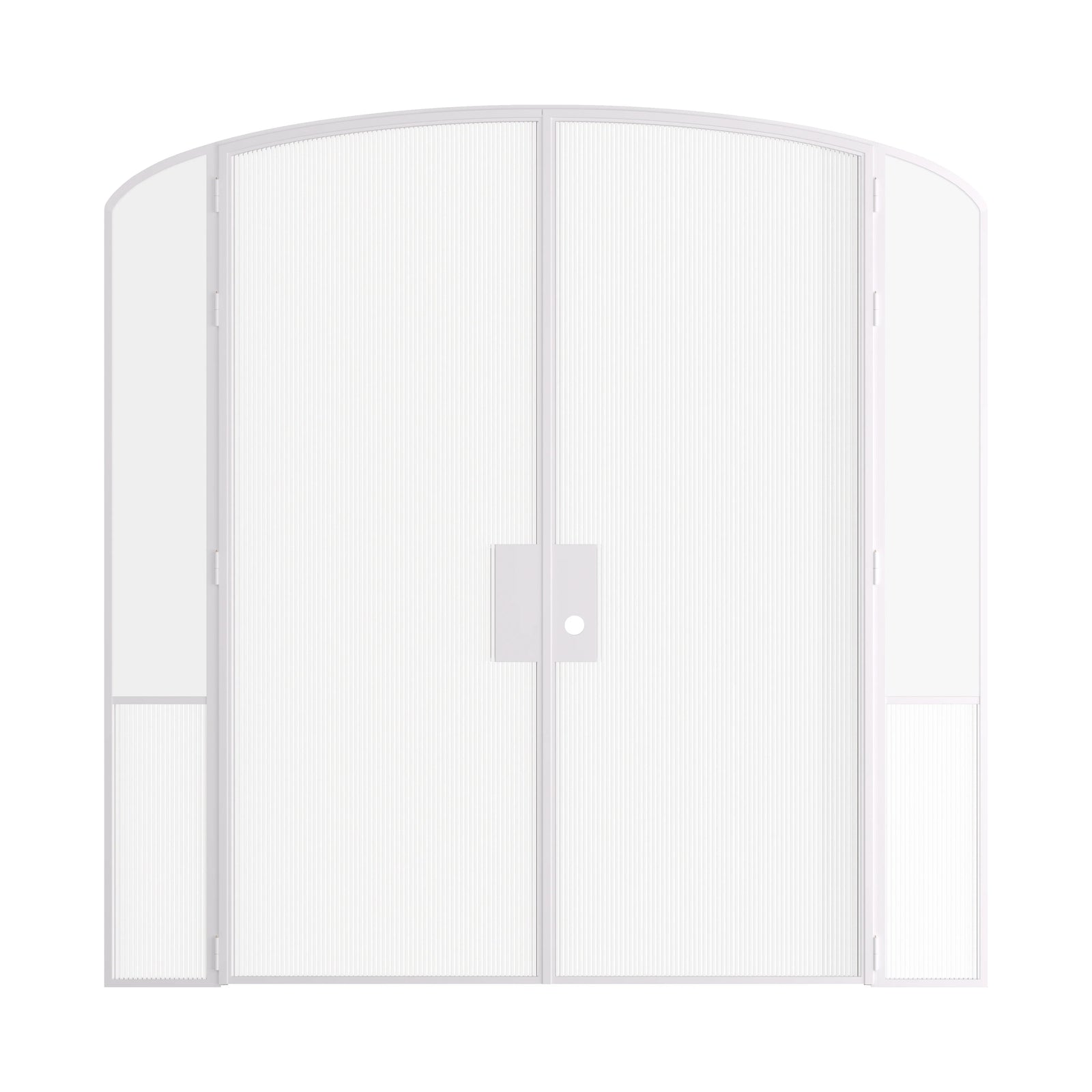 Pinkys Air Grand interior steel door, double, arch, with side windows, closed