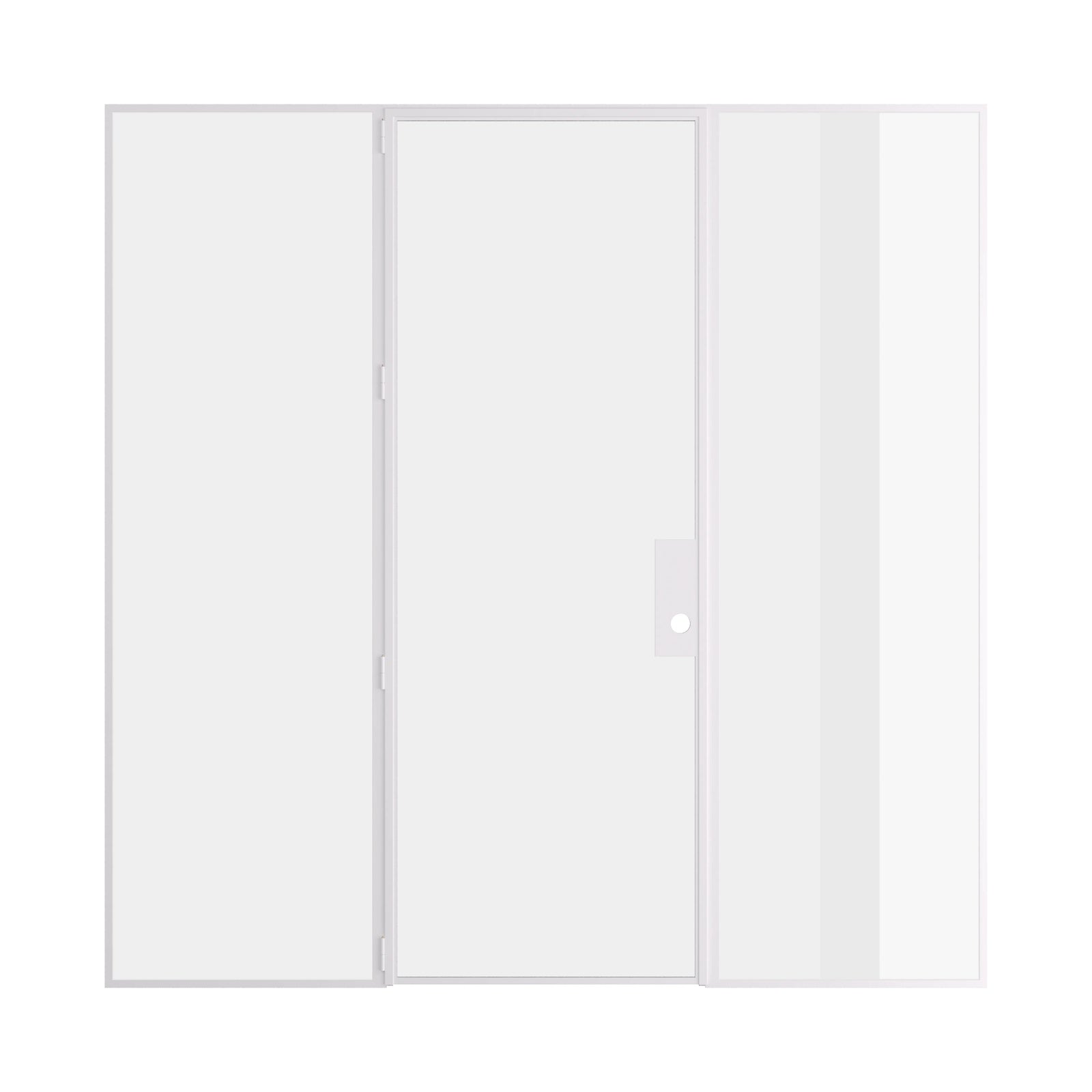 Pinkys Air Lite interior steel door, single, flat, closed