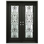Washington bronze finished square top double exterior door thermally broken.