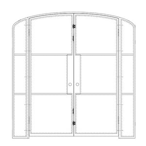 Air 4 Interior with Side Windows - Double Mini Arch | Standard Sizes