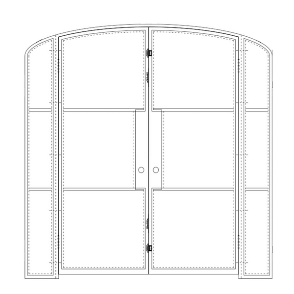 Air 4 Interior with Side Windows - Double Mini Arch | Standard Sizes