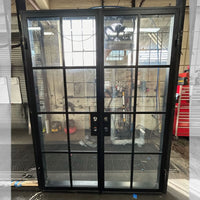 Previously installed clearance door