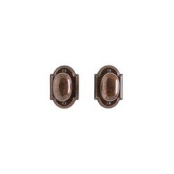 Rocky Mountain Hardware Small Arched Escutcheon Backplate with Separate Deadbolt