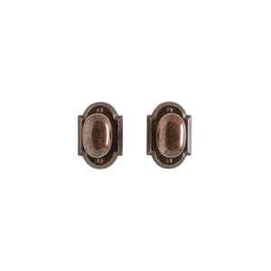 Rocky Mountain Hardware Small Arched Escutcheon Backplate with Separate Deadbolt