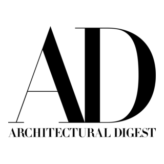 Architectural Digest logo on a clear background