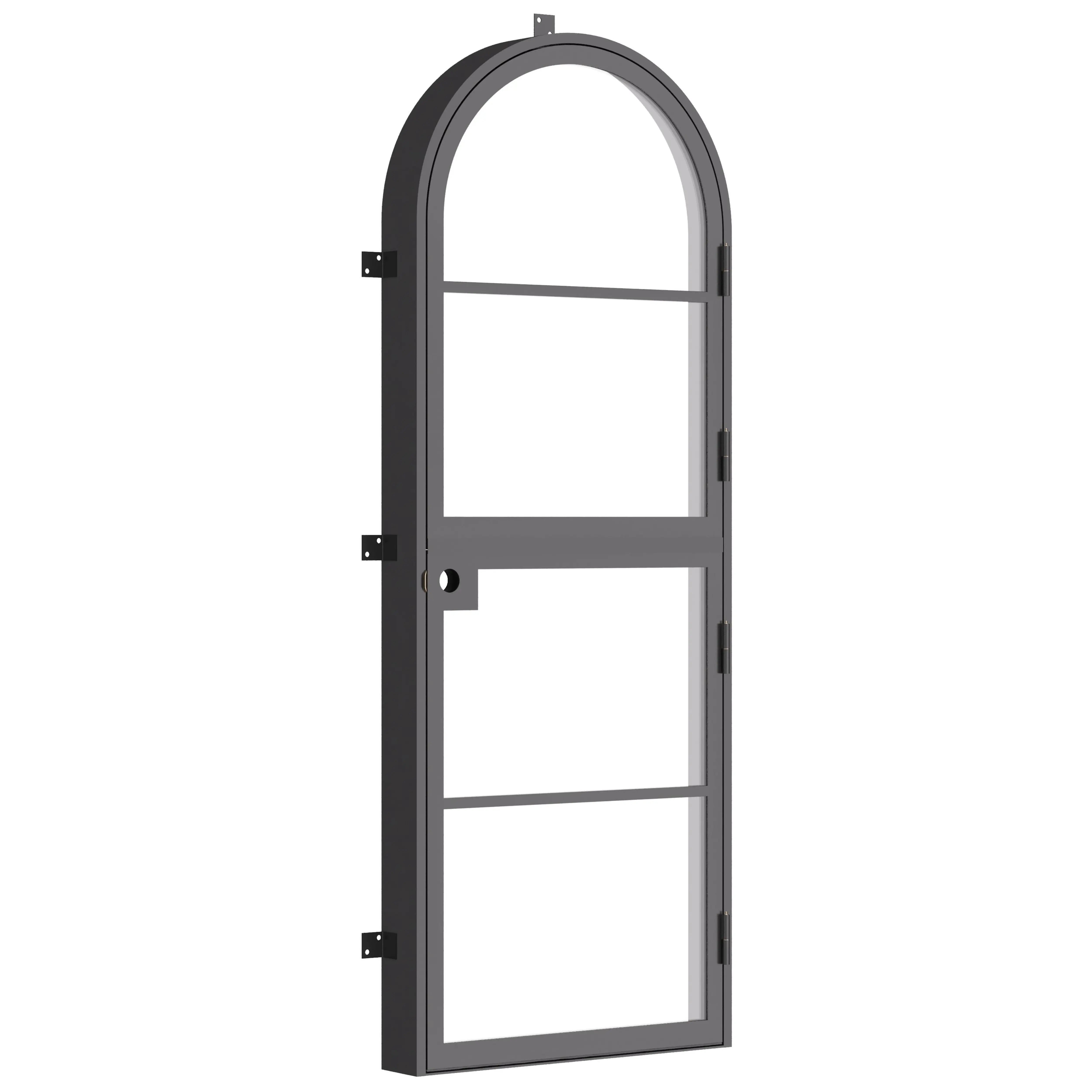 full arch wrought iron dutch door