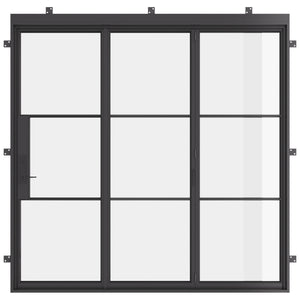 Folding glass door 