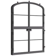 Load image into Gallery viewer, Steel double Dutch door with curved profile trim