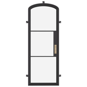 Modern architecture steel curved door