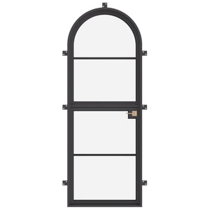 glass dutch door with steel frame