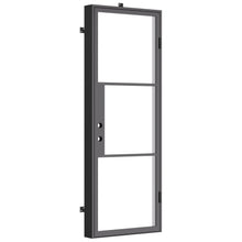 Load image into Gallery viewer, Single steel swing door with flat top for commercial building entrance