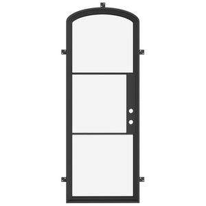 insulated iron warehouse curved top single door