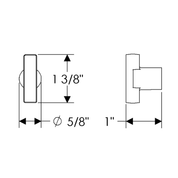 metro cabinet knob measurements from rocky mountain hardware
