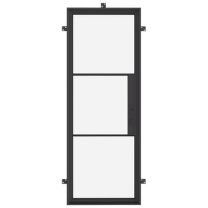front entry insulated glass single flat swing door