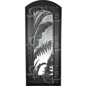 Palm single arch steel front door with classic curved top