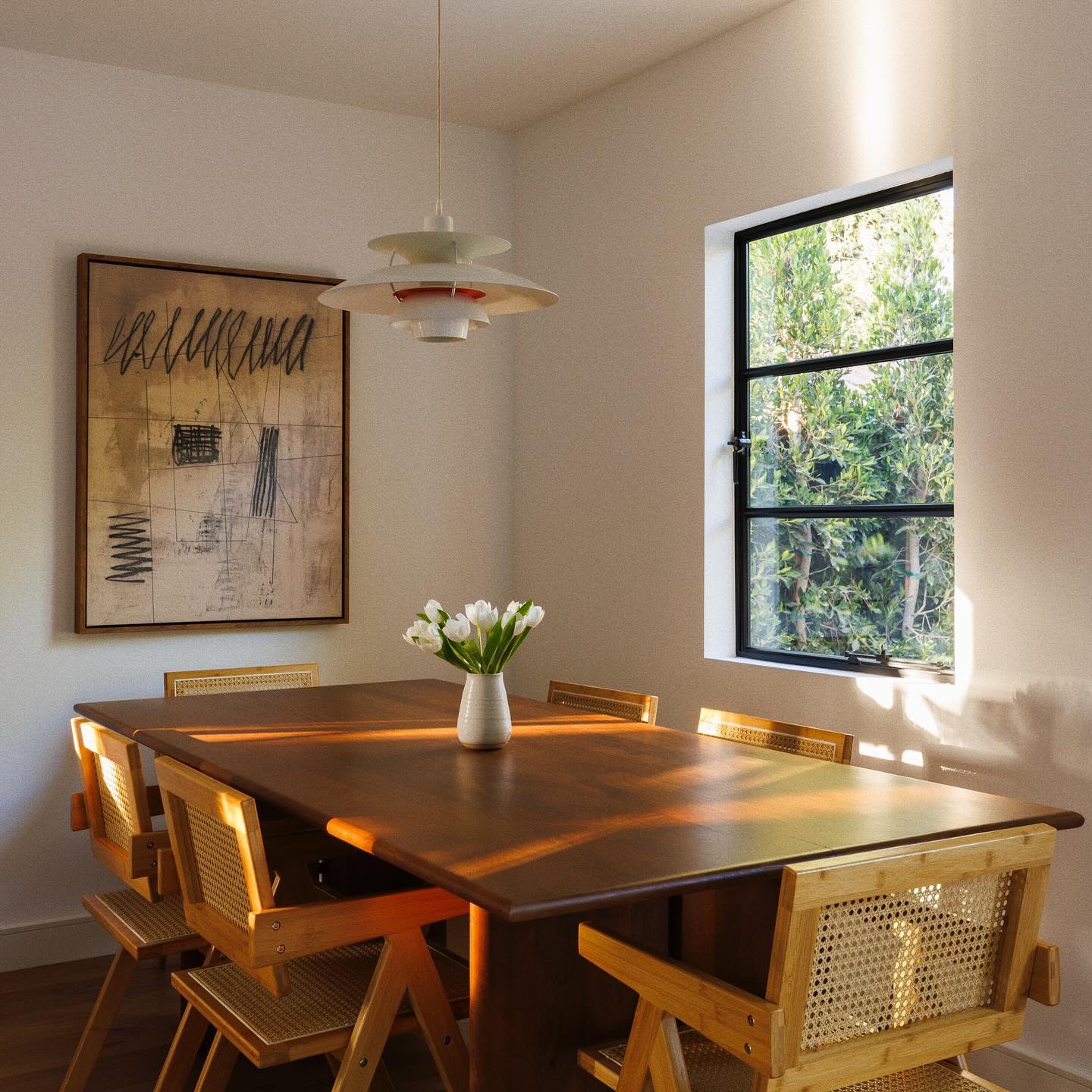 Thermally broken single casement steel window, portrait, cold-rolled steel, black finish, Low-E glass