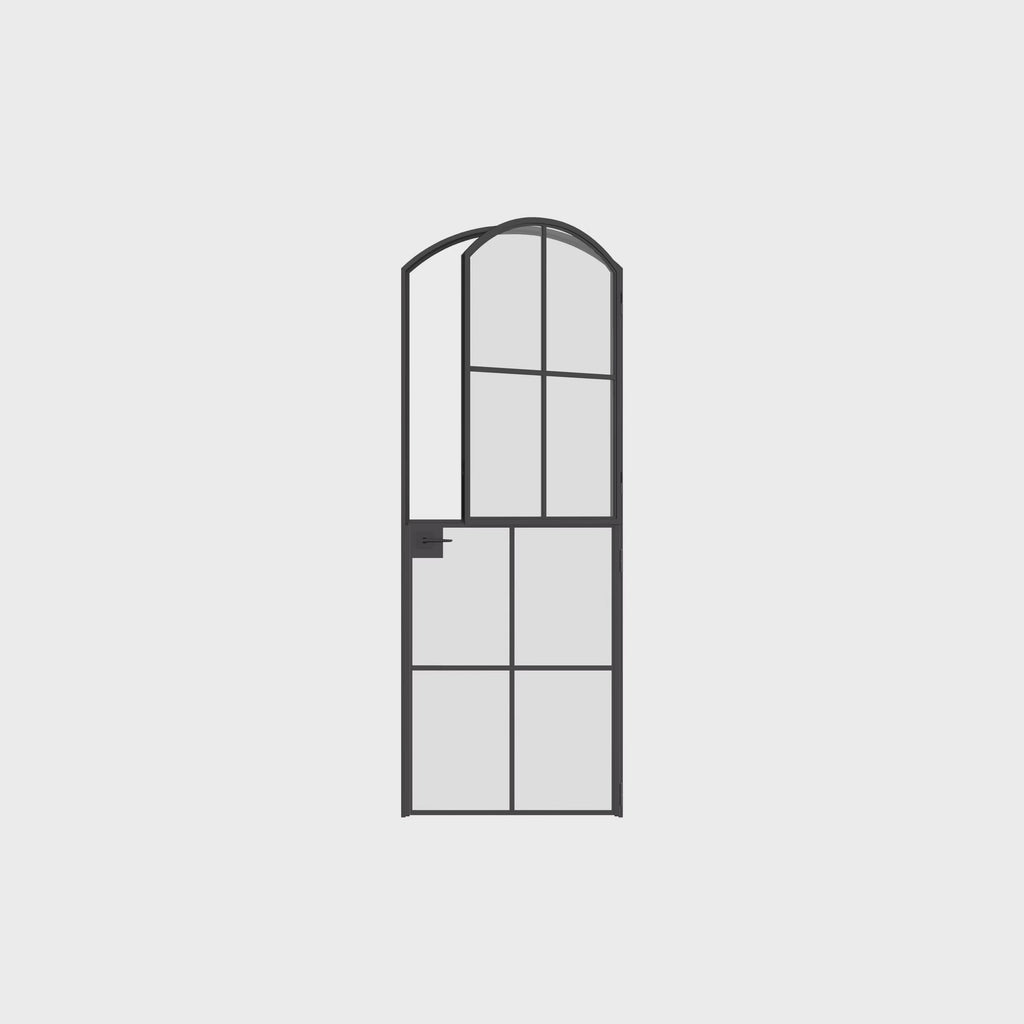 Interior Dutch single arch modular steel door, minimalist style