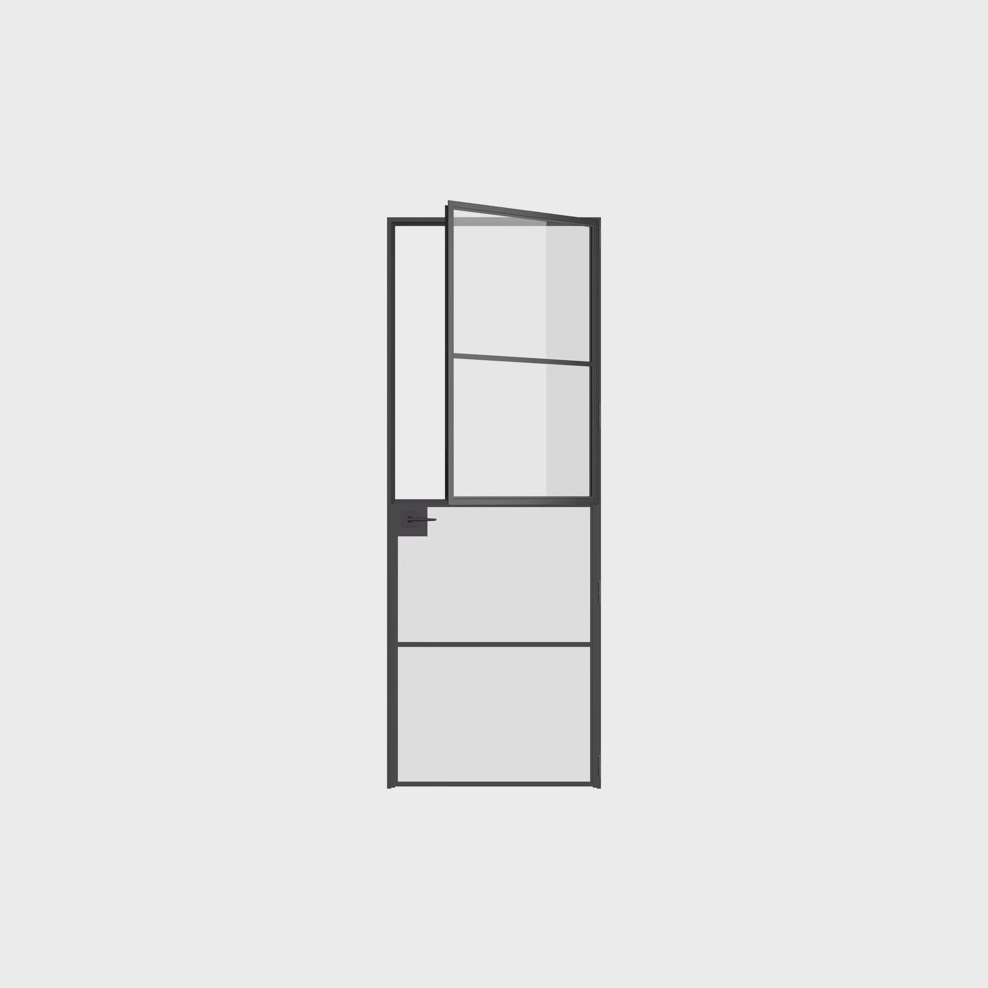 Air 4 interior Dutch door with slim profile and sturdy steel frame system