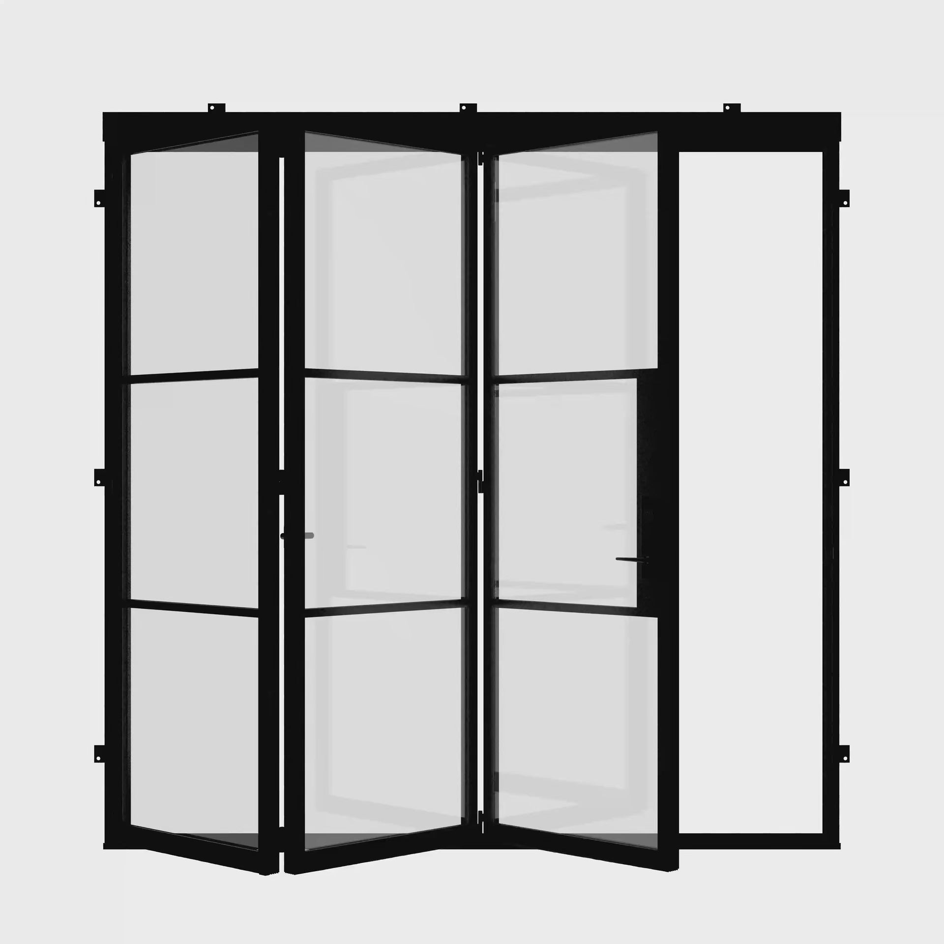Air 4 thermally broken steel folding door in a slim profile
