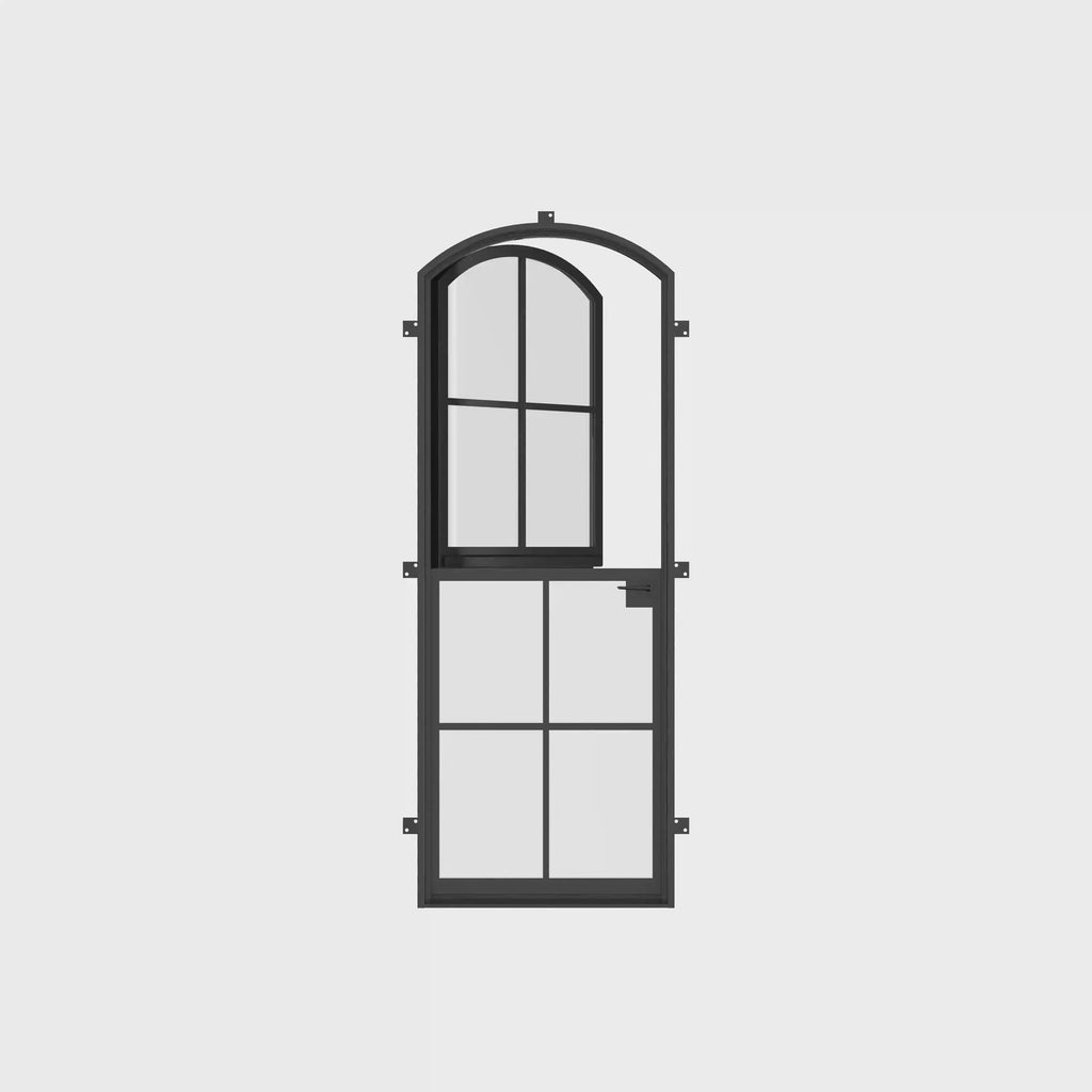 Air 5 Dutch single arch steel door, NFRC-rated glass and welded frame
