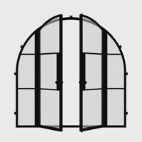 Air 4 with Thermal Break and Side Windows - Double Full Arch | Standard Sizes by Pinky’s Iron Doors — home doors, view 6