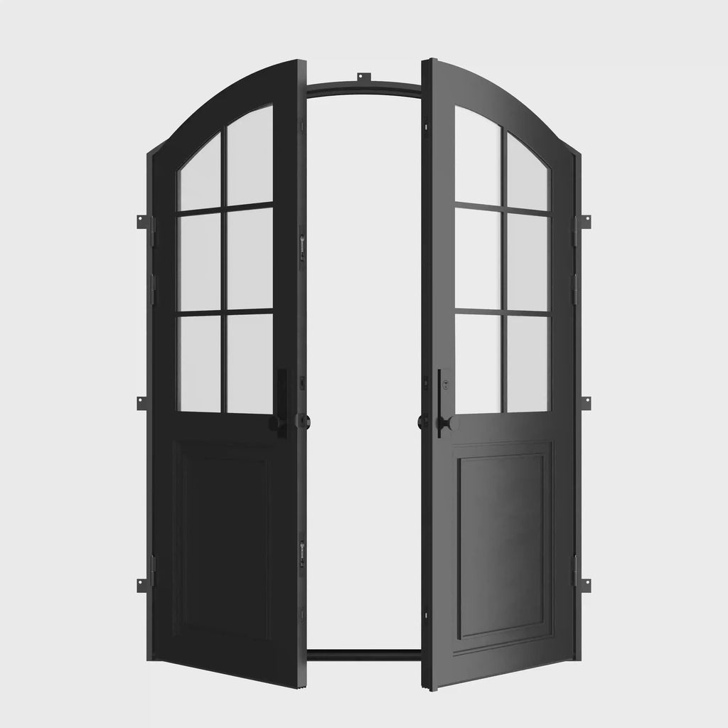 Air Getty double arch steel front doors, classic European style steel entry door
