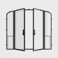 Air Grand with Side Windows - Double Mini Arch | Standard Sizes by Pinky’s Iron Doors — home doors, view 6