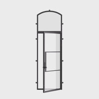 Air 4 with Arch Top Window - Single Flat by Pinky’s Iron Doors — home doors, view 6
