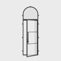 Air 4 with Full Arch Top Window - Single Flat by Pinky’s Iron Doors — home doors, view 6