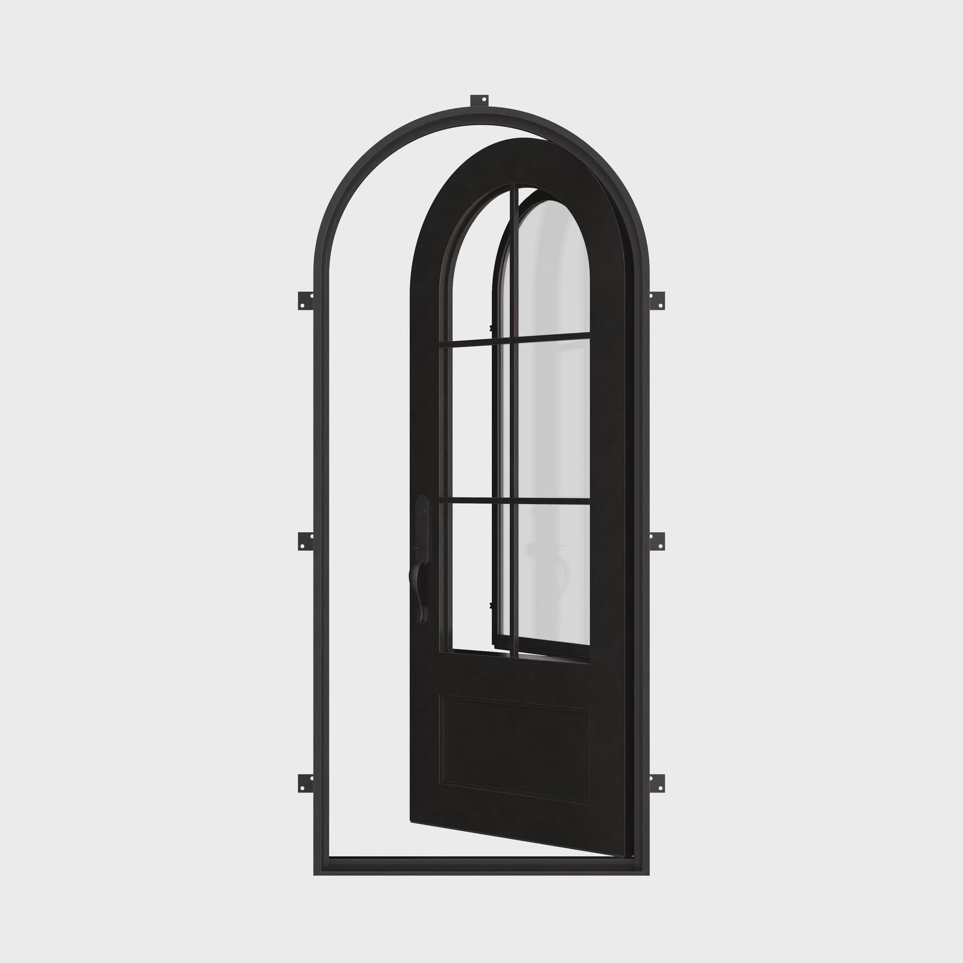 Bristol radius top door for cold weather in matte black color.