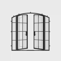 Air 5 with Side Windows - Double Arch | Standard Sizes by Pinky’s Iron Doors — home doors, view 6