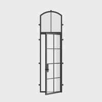 Air 5 with Thermal Break and Arch Top Window - Single Flat | Standard Sizes by Pinky’s Iron Doors — home doors, view 7
