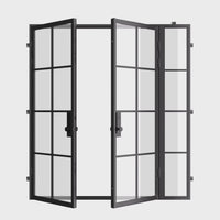 Air 5 with Thermal Break and Right Side Window - Double Flat by Pinky’s Iron Doors — home doors, view 6