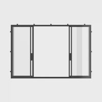 Air Lite - Center Split Double Slider by Pinky’s Iron Doors — home doors, view 3