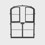 Air 4 Dutch double doors with subtle curved frame