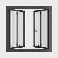 Air Window 1V 0H with Thermal Break - Double Casement Square | Standard Sizes