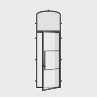 Air 4 with Mini Arch Top Window - Single Flat by Pinky’s Iron Doors — home doors, view 6