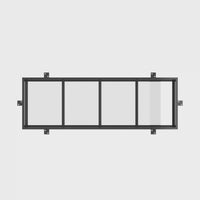 Air 5 with Thermal Break - Flat Top Window | Standard Sizes by Pinky’s Iron Doors — windows, view 4