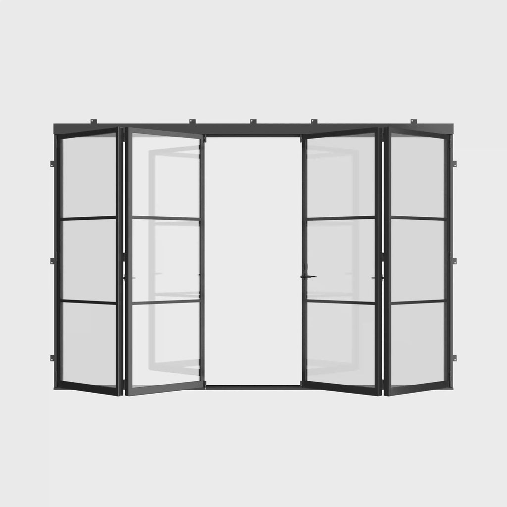 Air 4 black thermally broken center split bi-fold system